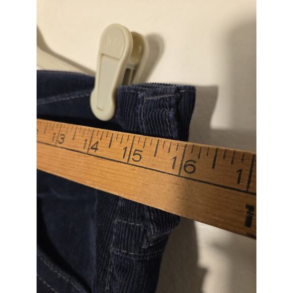 True Religion Corduroy Pants Mens 29x28 Deep Blue Straight Leg Flap Pockets - Picture 7 of 10